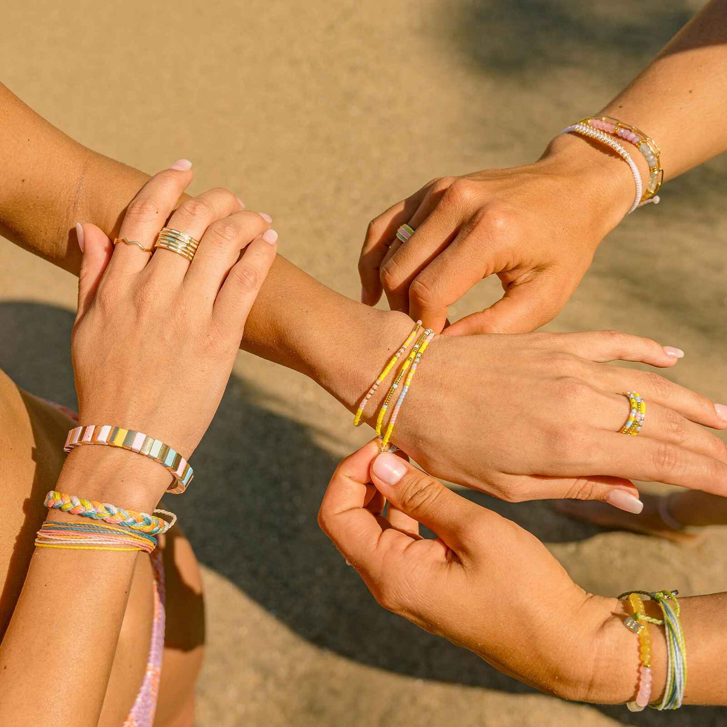 Sunset Beach Stretch Bracelet Set of 3