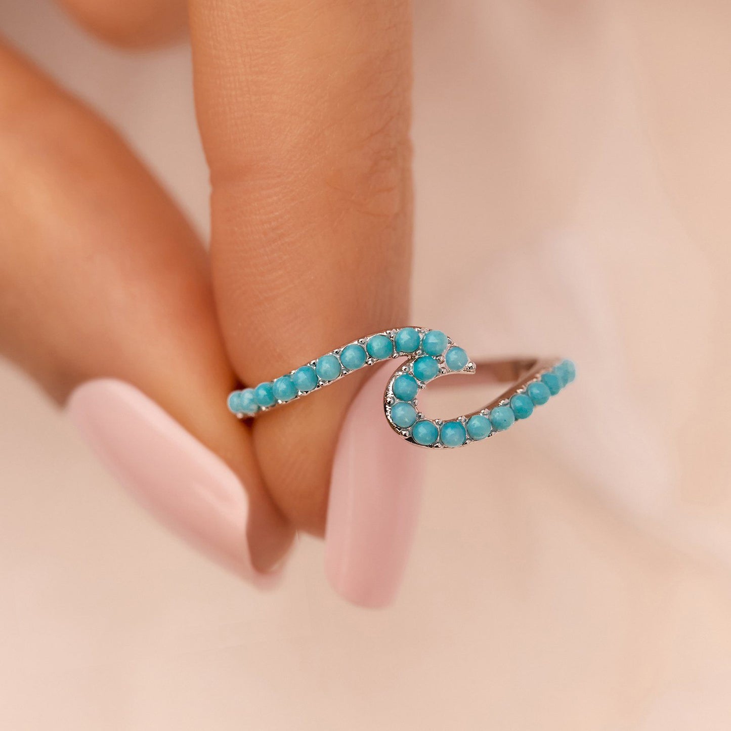 Stone Wave Ring