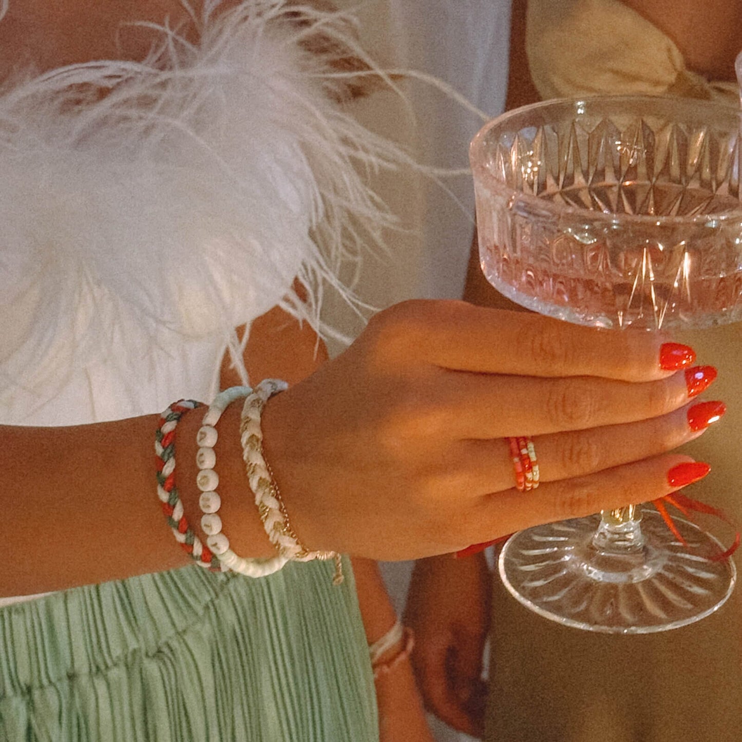 Under the Mistletoe Braided Bracelet