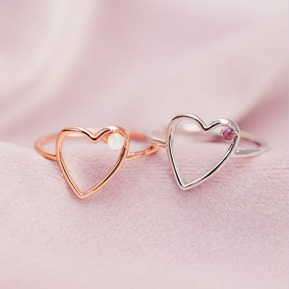 Sweetheart Stone Ring