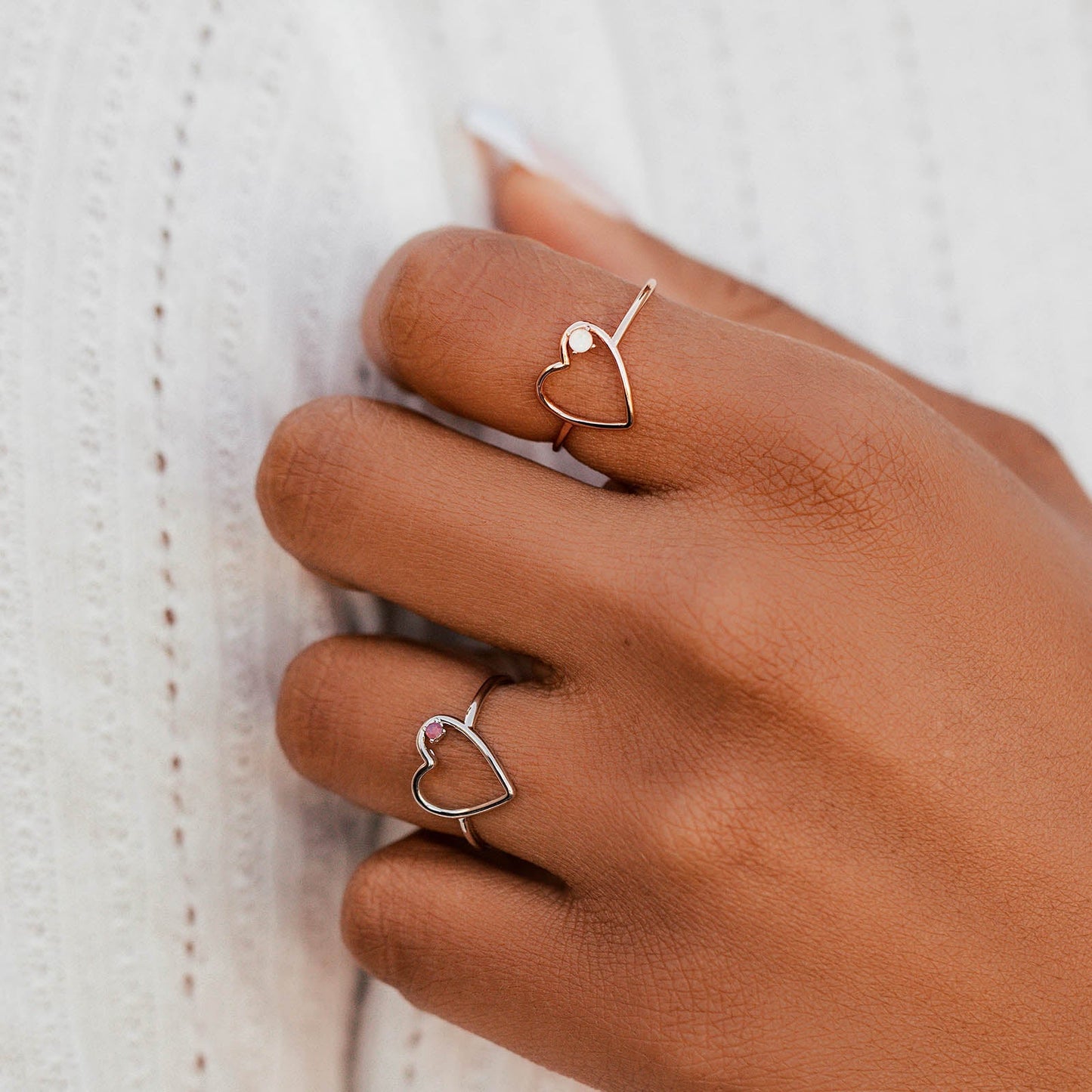 Sweetheart Stone Ring