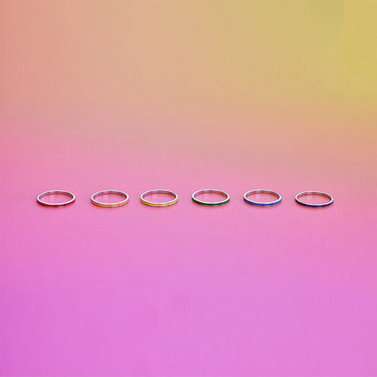 Rainbow Ring Stack