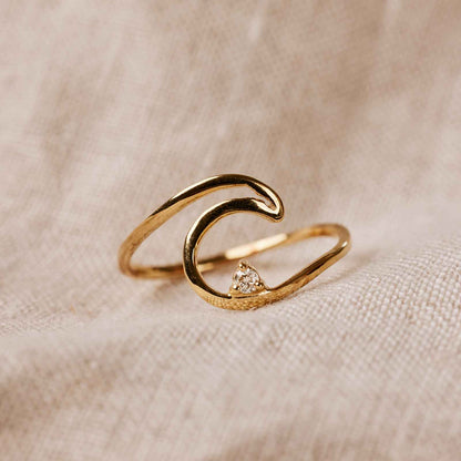 Diamond Wave Ring