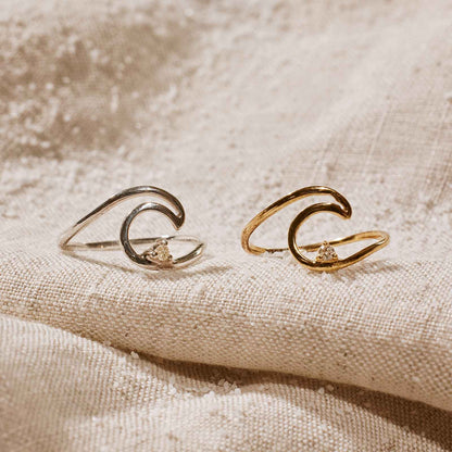 Diamond Wave Ring