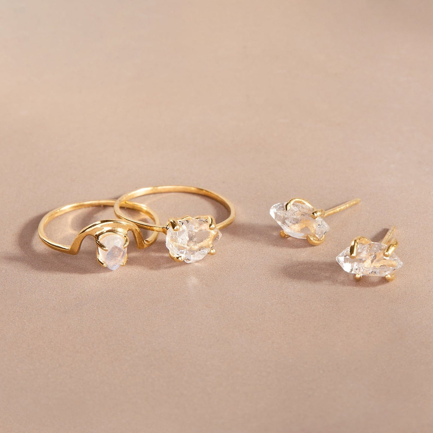 Herkimer Stud Earrings