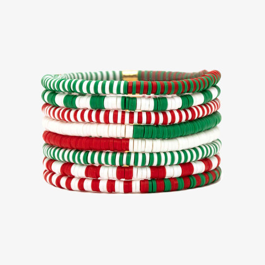 Deck the Halls Stretch Bracelet Set of 8