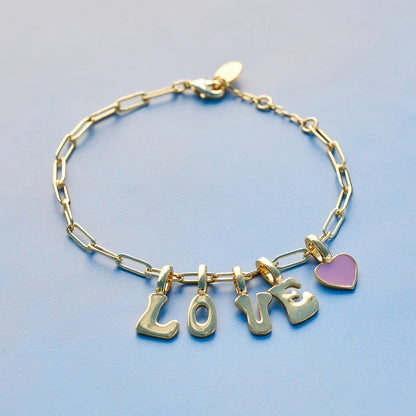 Harper Enamel Heart Charm
