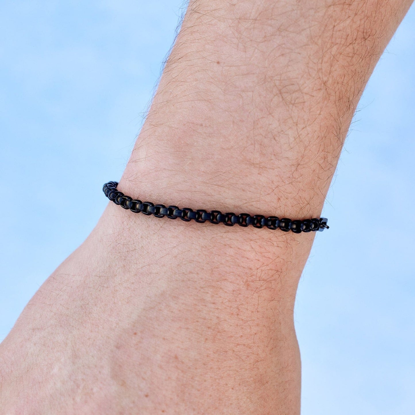 Men's Carabiner Clasp Chain Bracelet