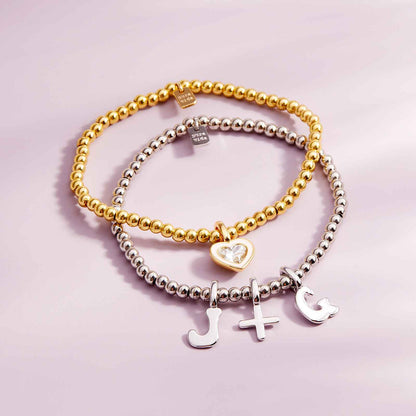 Harper Stone & Enamel Heart Charm