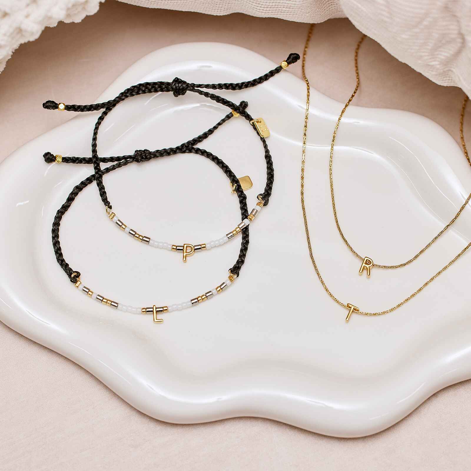 Snake Chain Alphabet Necklace