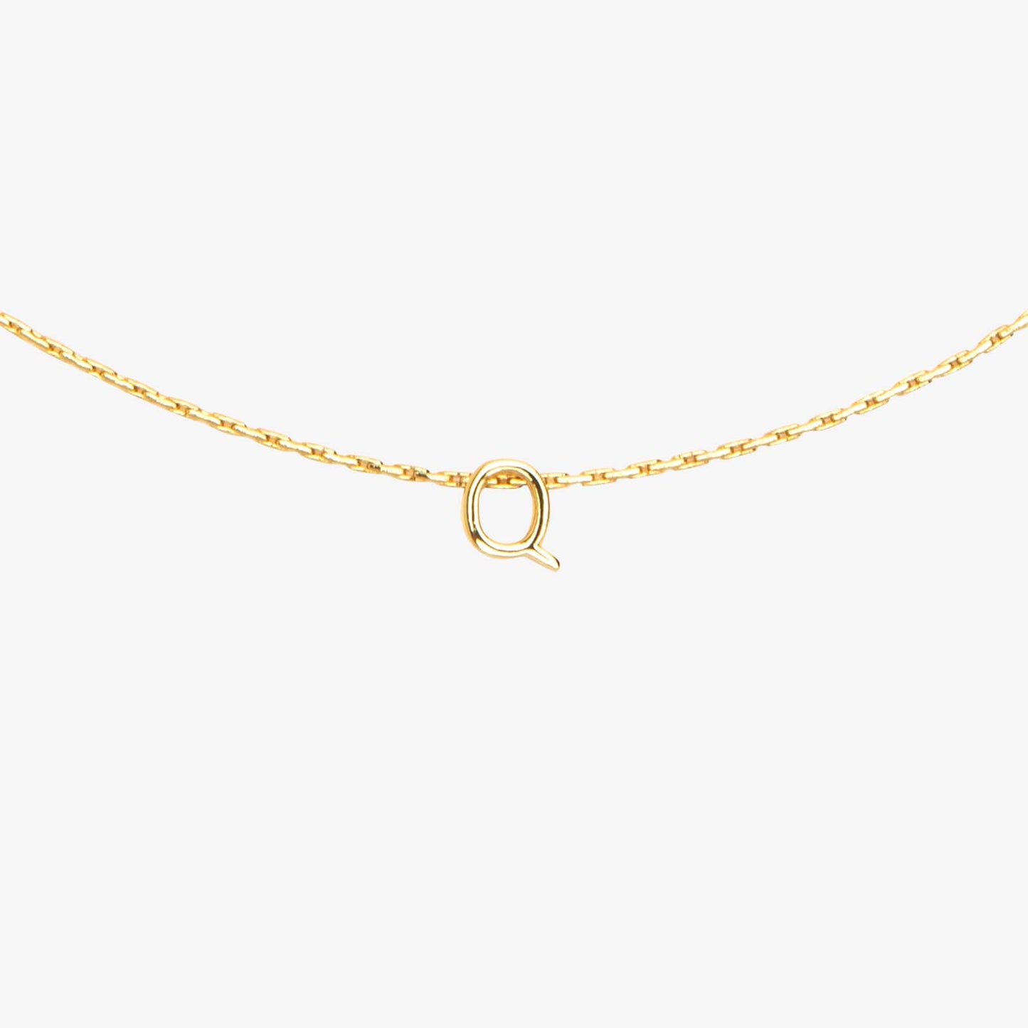 Snake Chain Alphabet Necklace