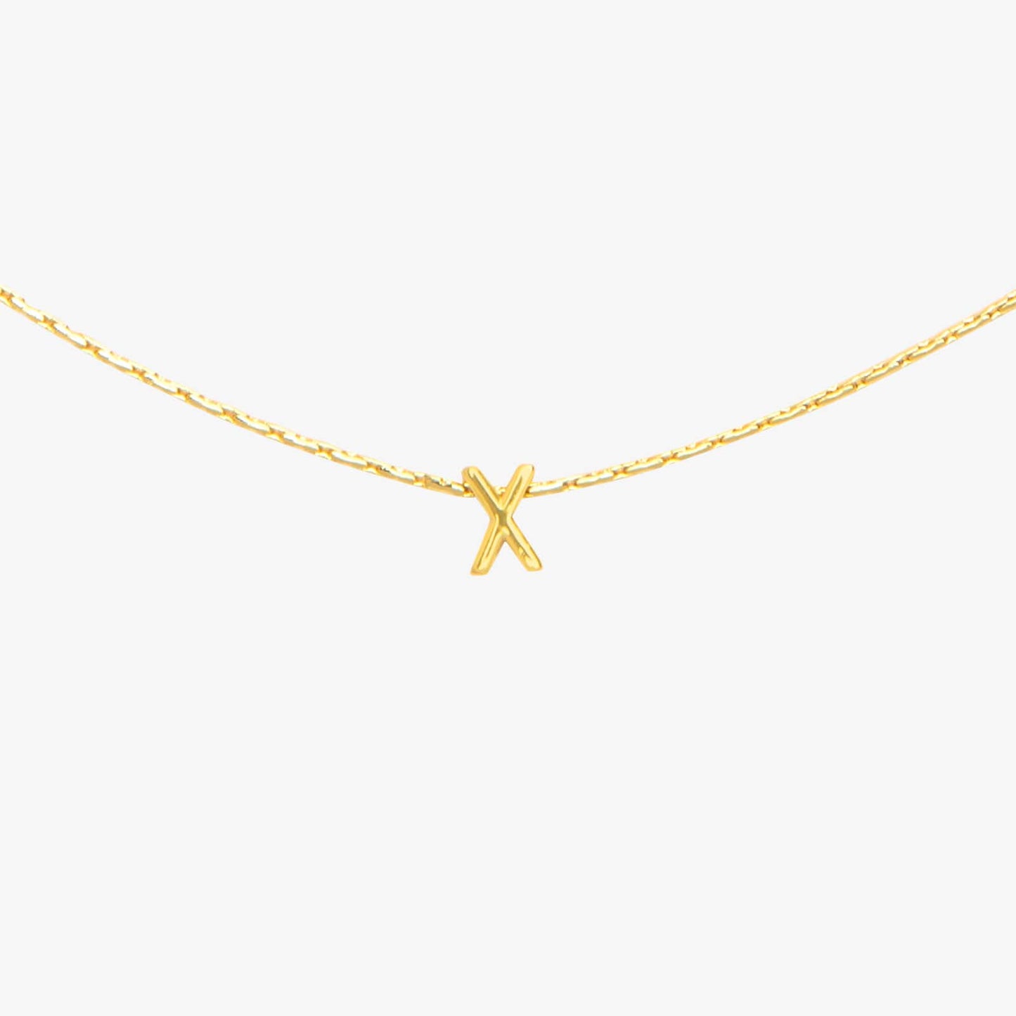 Snake Chain Alphabet Necklace
