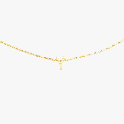 Snake Chain Alphabet Necklace
