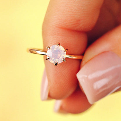 Iridescent Stone Ring
