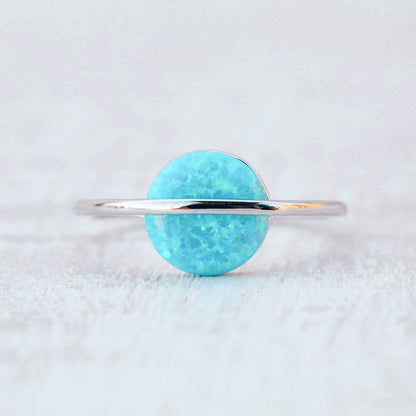 Opal Saturn Ring