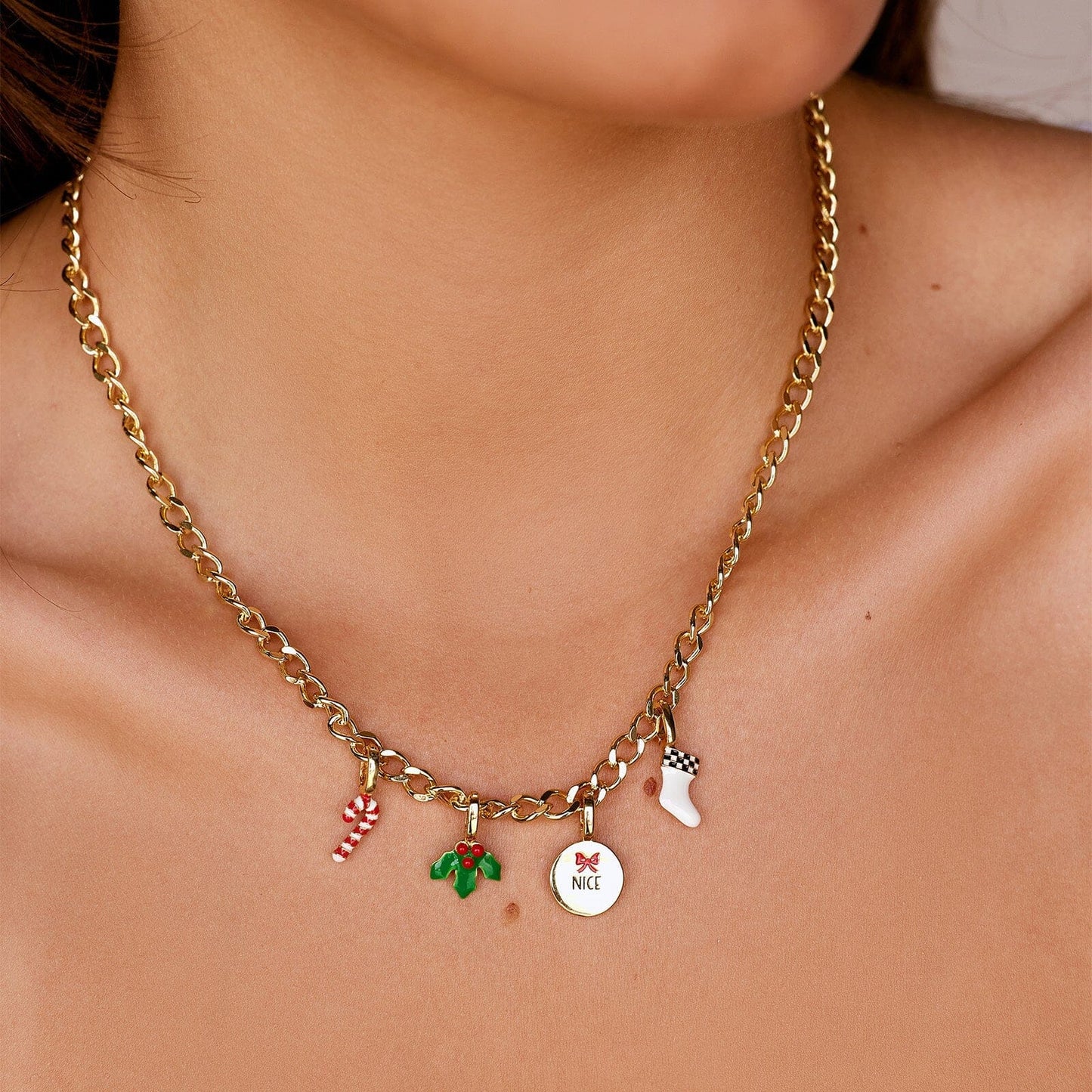 Harper Double Sided Naughty or Nice Charm