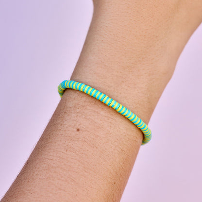 Sunbleached Aqua Seascape Stretch Bracelet