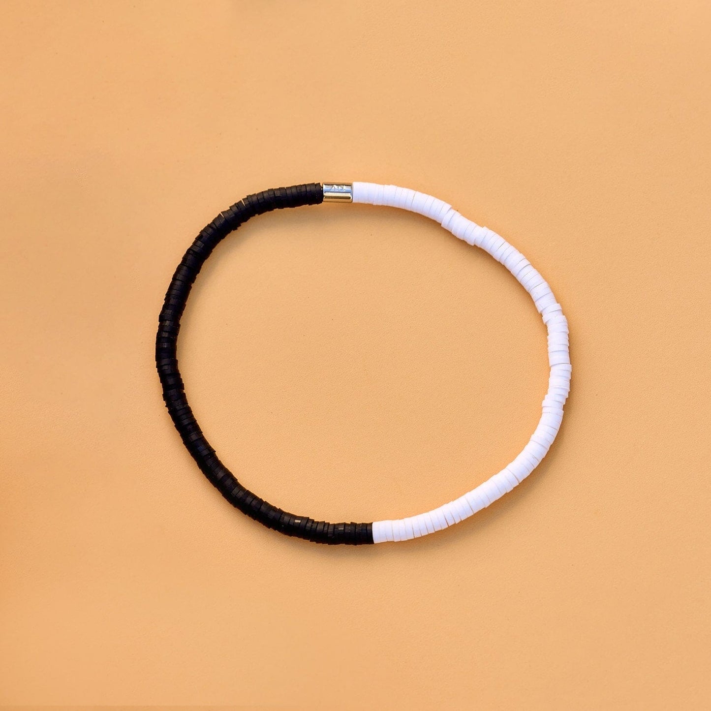 Black & White Seascape Stretch Anklet