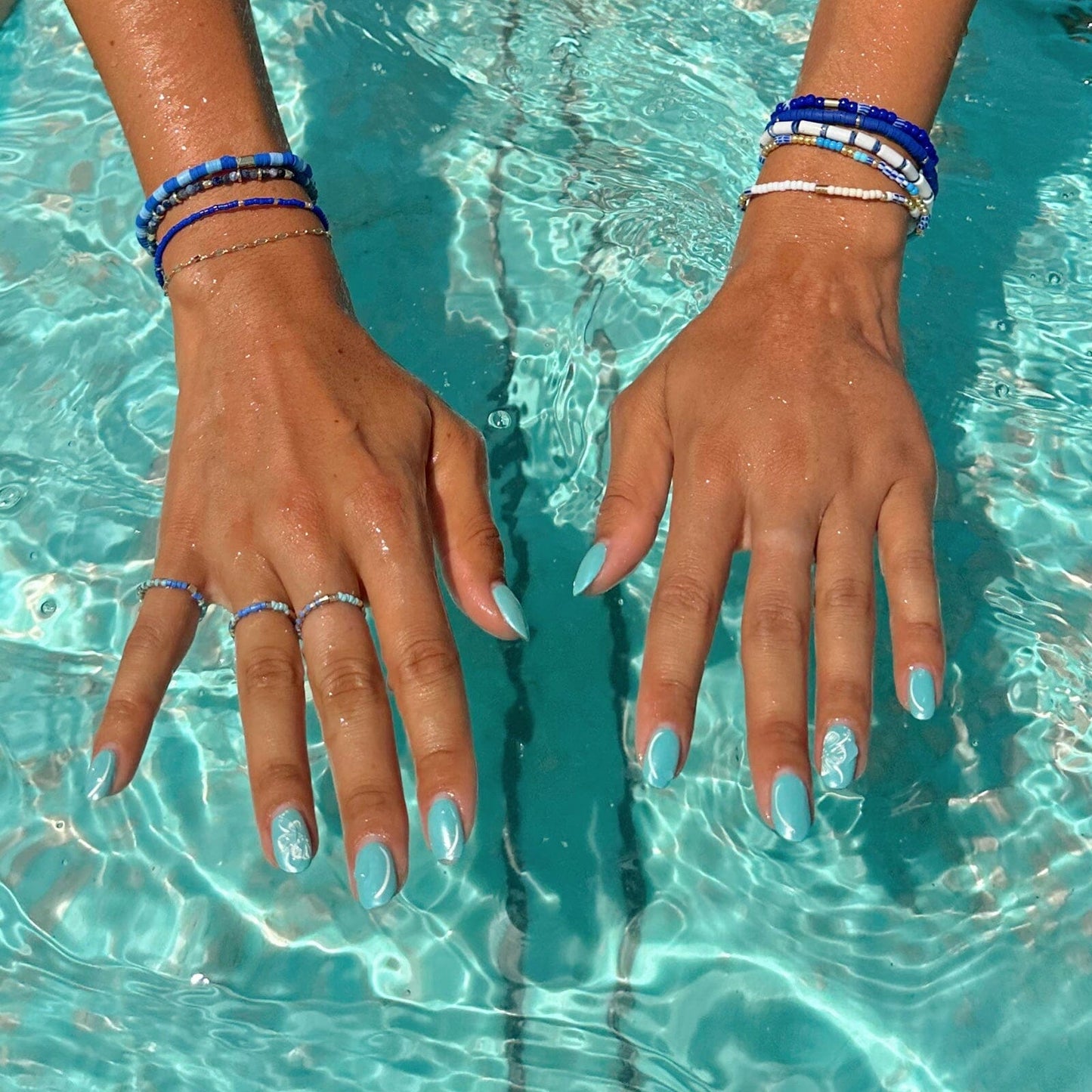Out to Sea Stretch Ring Set of 3
