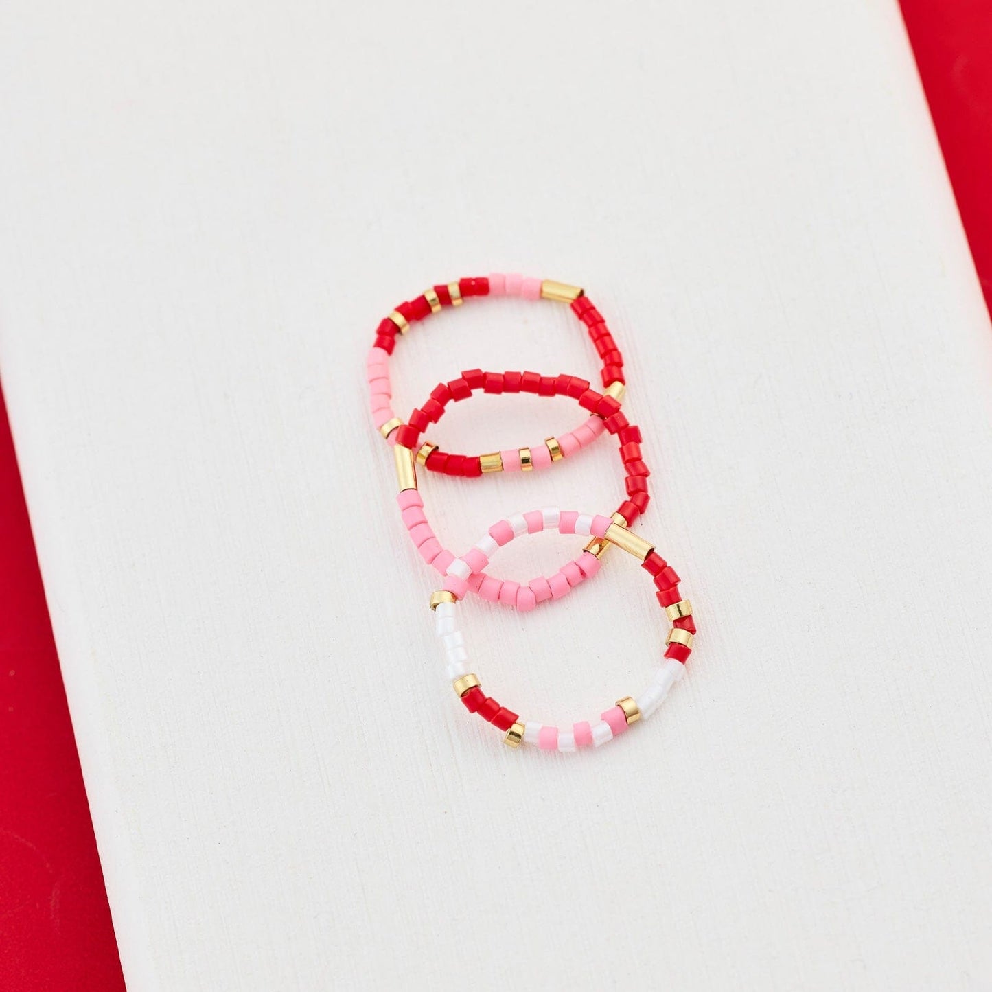 Be Mine Stretch Ring Set of 3