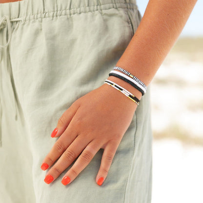 Monochrome Stretch Bracelet Set of 3