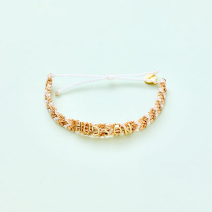 Neutral Woven Chevron Bracelet