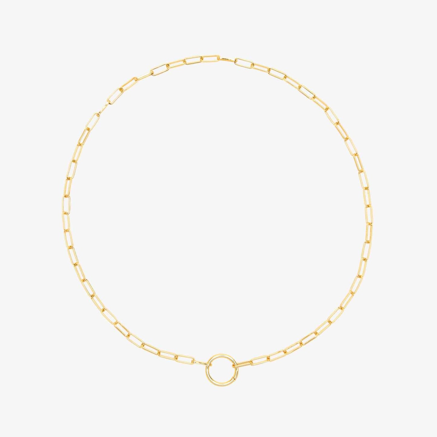 Harper Round Charm Chain Necklace