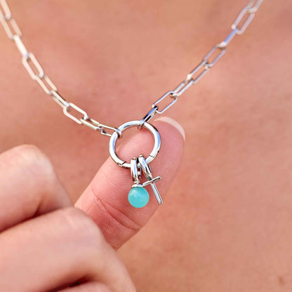 Harper Round Charm Chain Necklace