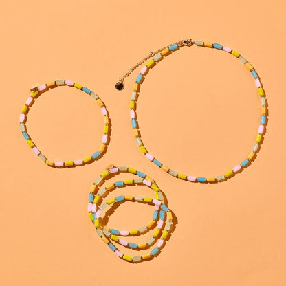 Neon Lights Stretch Anklet