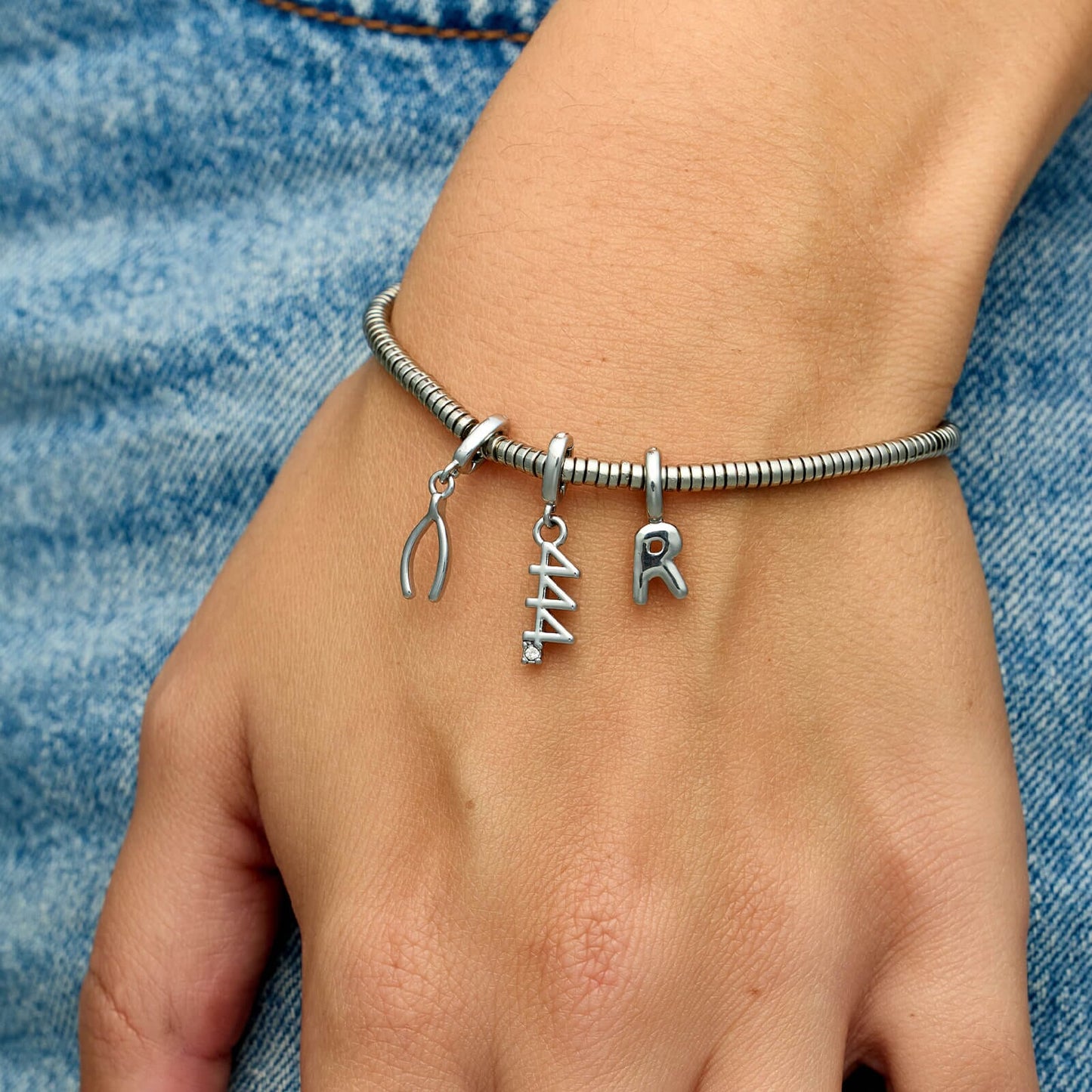 Harper Simple Alphabet Charm