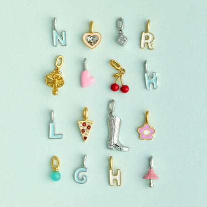 Harper Enamel Flower Charm