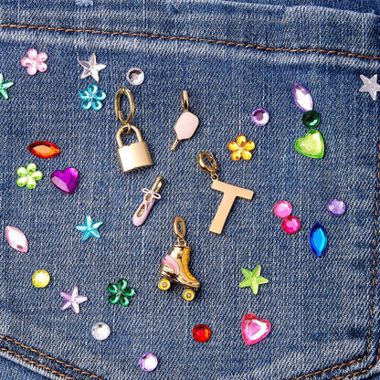Harper Slanted Statement Alphabet Charm