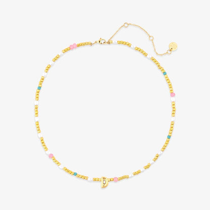 Initial Pearl & Seed Bead Choker