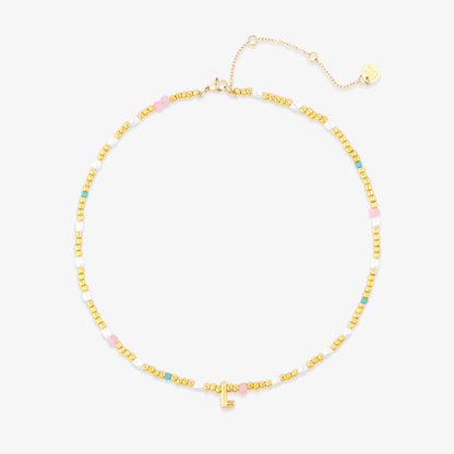 Initial Pearl & Seed Bead Choker