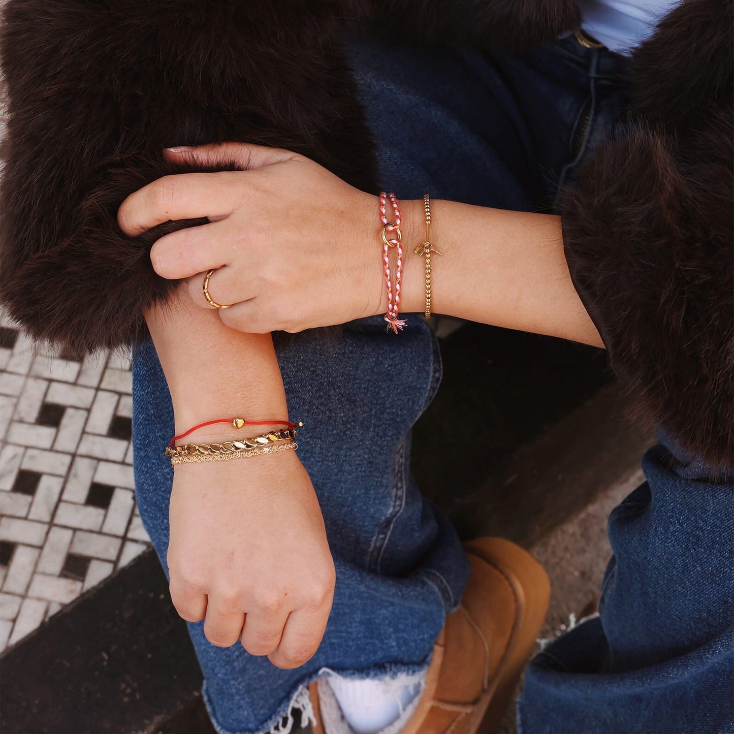 Lydia Heart Charm Bracelet
