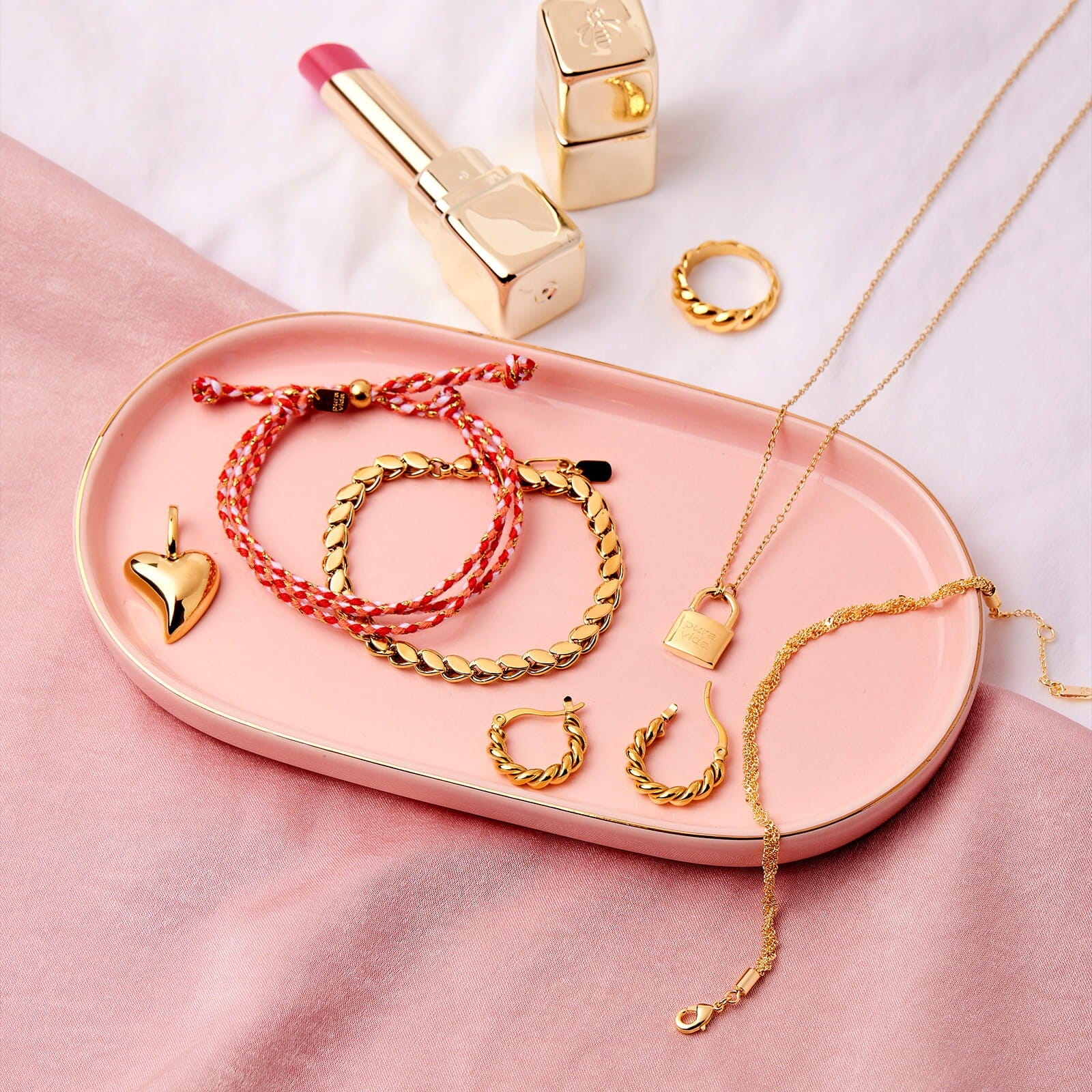 Layered Twisted Rope Chain Bracelet
