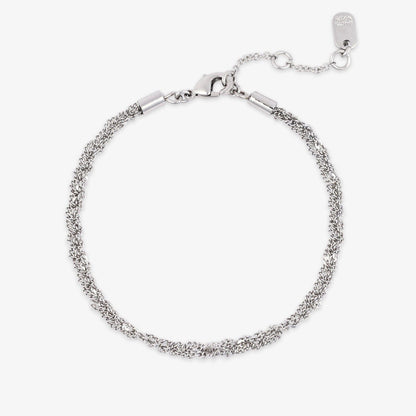Layered Twisted Rope Chain Bracelet