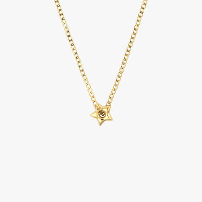 Puffy Star Chain Necklace