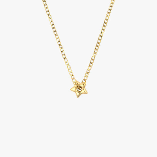 Puffy Star Chain Necklace