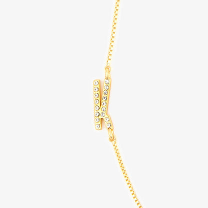 Pavé Initial Box Chain Choker