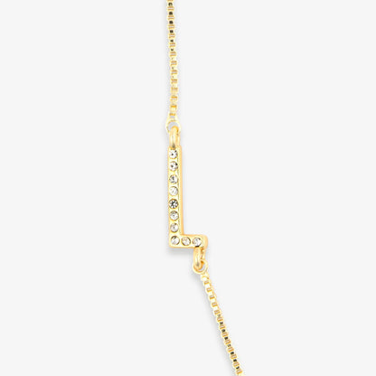 Pavé Initial Box Chain Choker