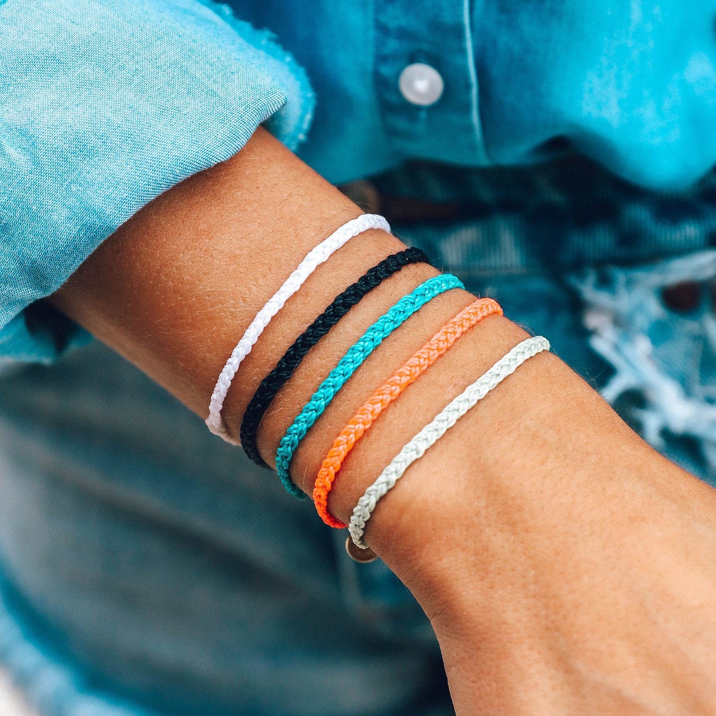 Solid Mini Braided Bracelet