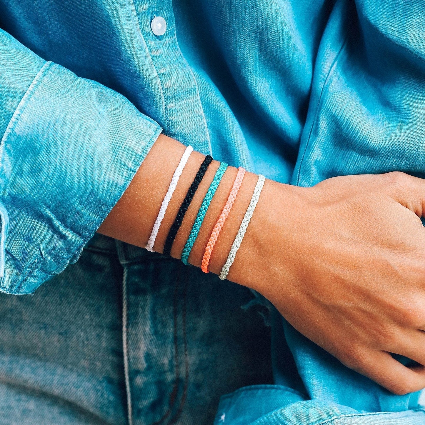 Solid Mini Braided Bracelet