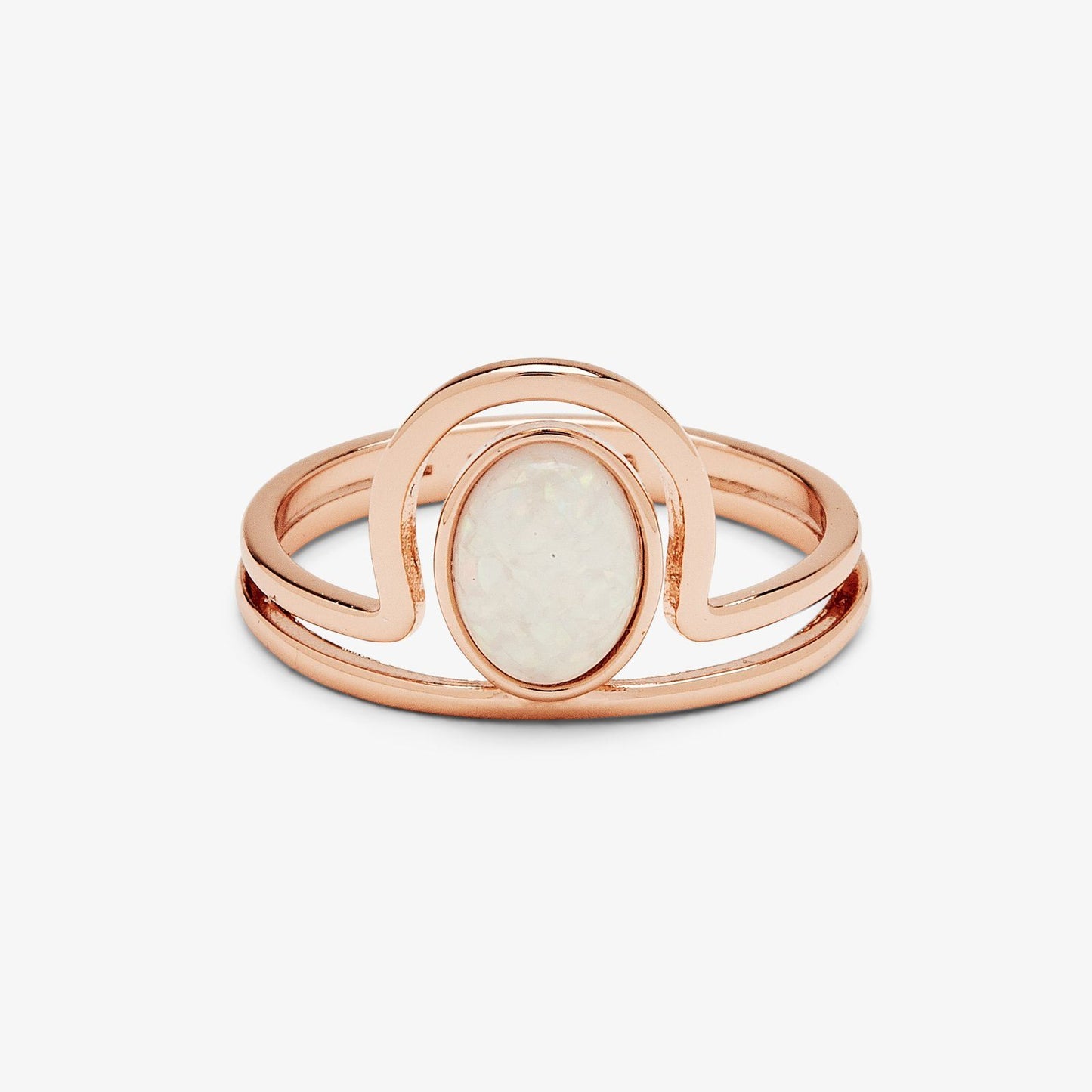 Crowned Opal Ring